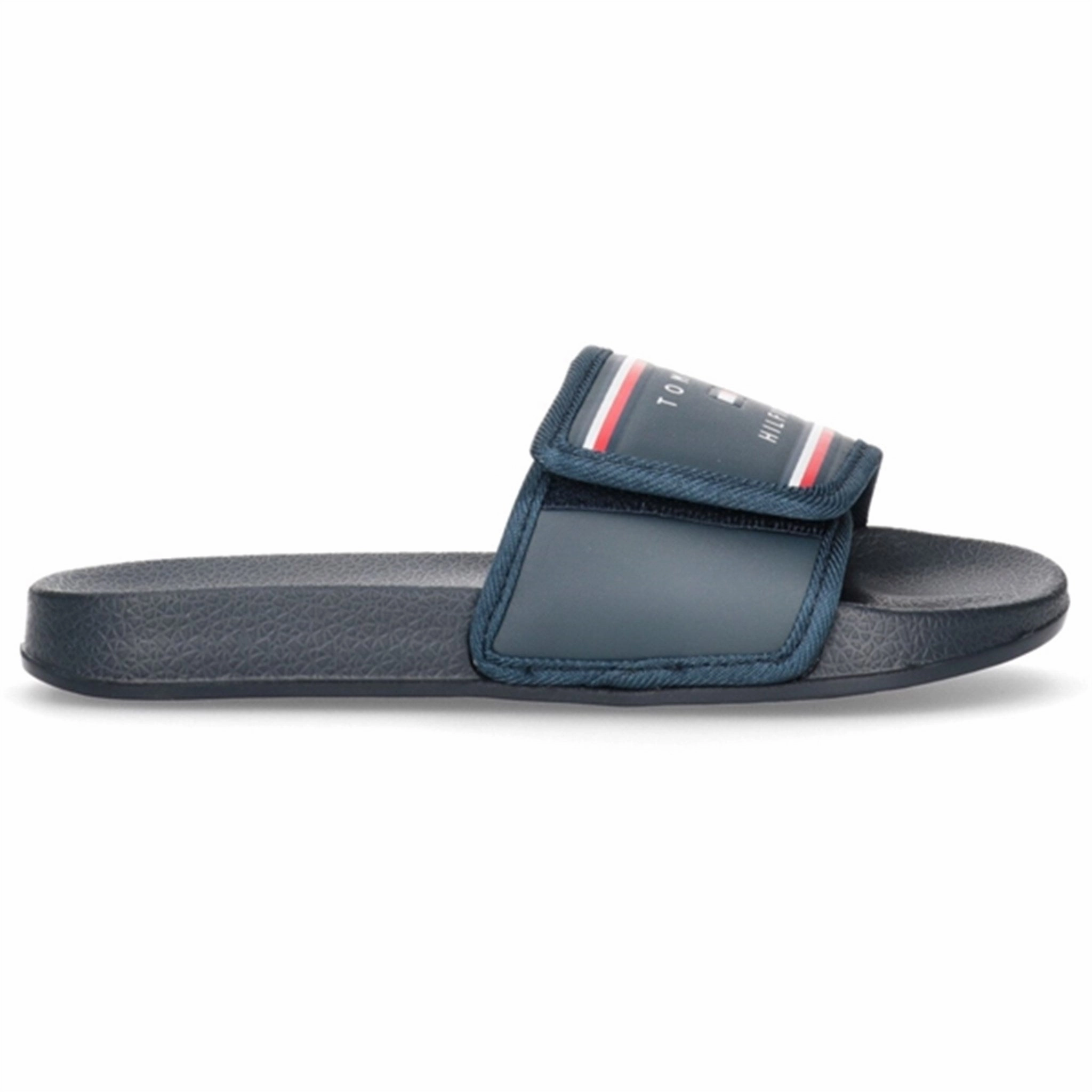 Tommy Hilfiger Maxi Velcro Pool Slide Blue Flow In Motion Pure Motion