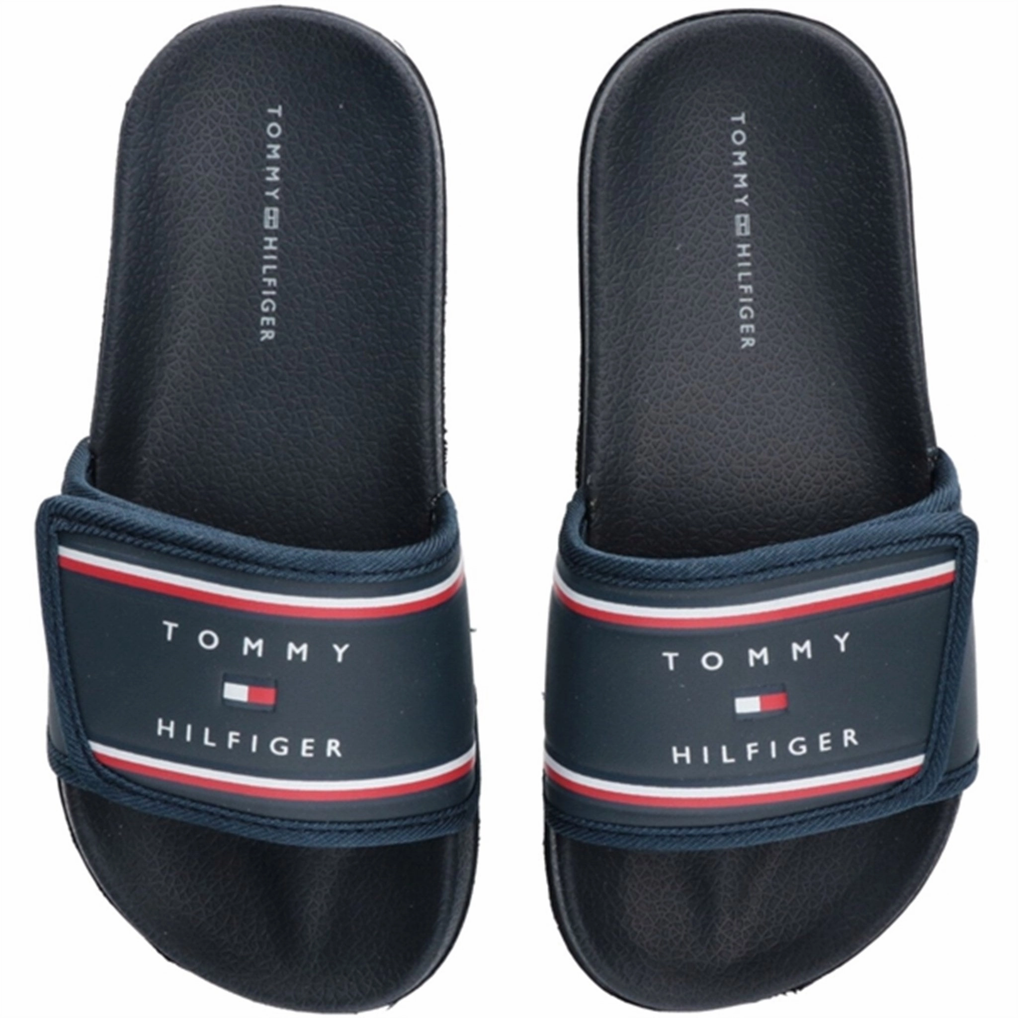 Essential Uniform Tommy Hilfiger Maxi Velcro Pool Slide Blue