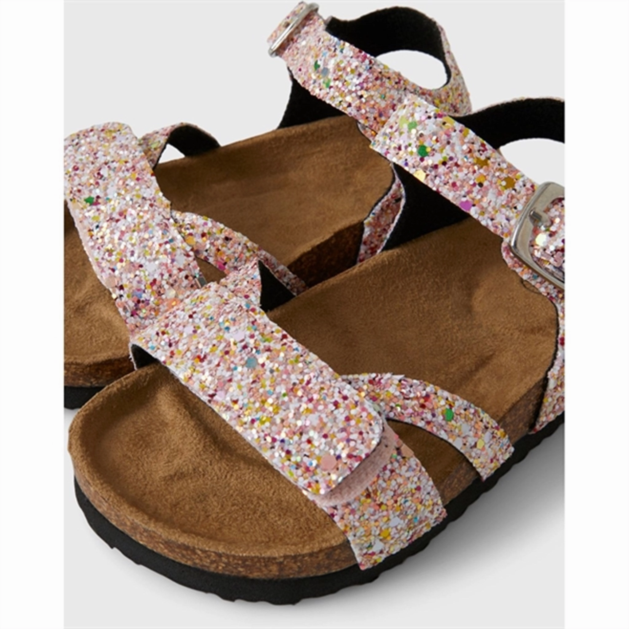 Name It Jet Stream Multi Glitter Fiona Sandal Crafted Balance Subtle Evolution
