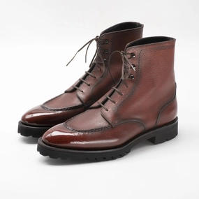Rembrandt U-Tip Derby Boot Mto - Bordeaux Patina Less Is More