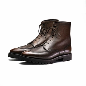 Rembrandt U-Tip Derby Boot Mto - Espresso Patina Form Meets Calm Smart Layering