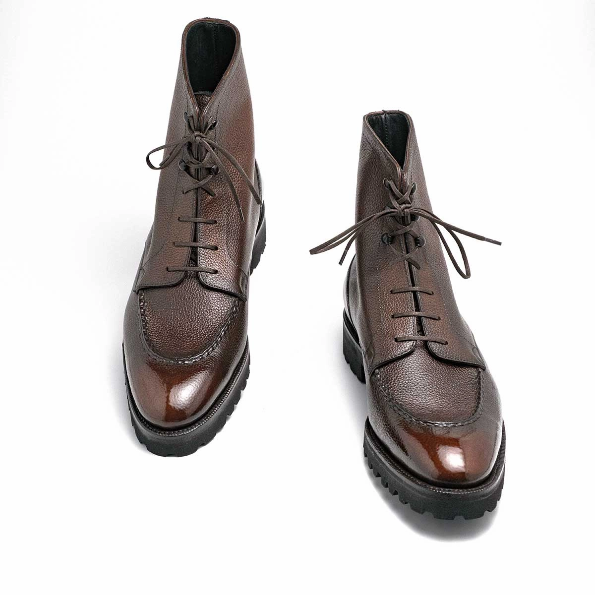 Driven By Comfort Engineered To Adapt Rembrandt U-Tip Derby Boot Mto - Espresso Patina