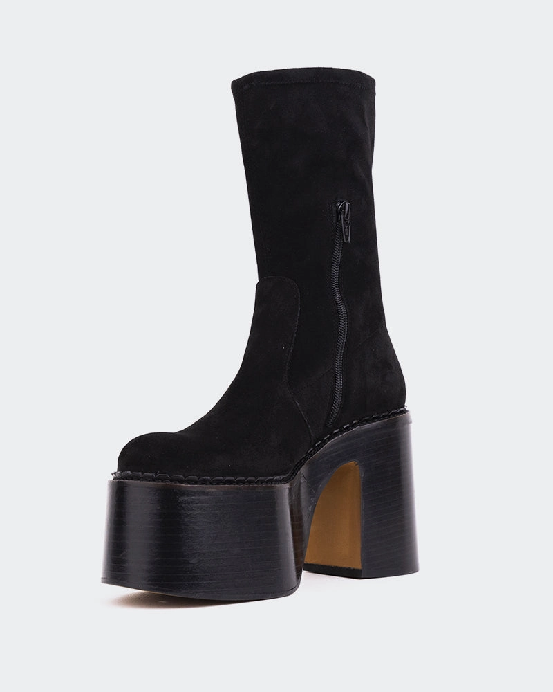 Designed To Layer Remington Black Suede Stretch