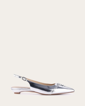 Victoria Dress Flats Silver Patent Active Corewear