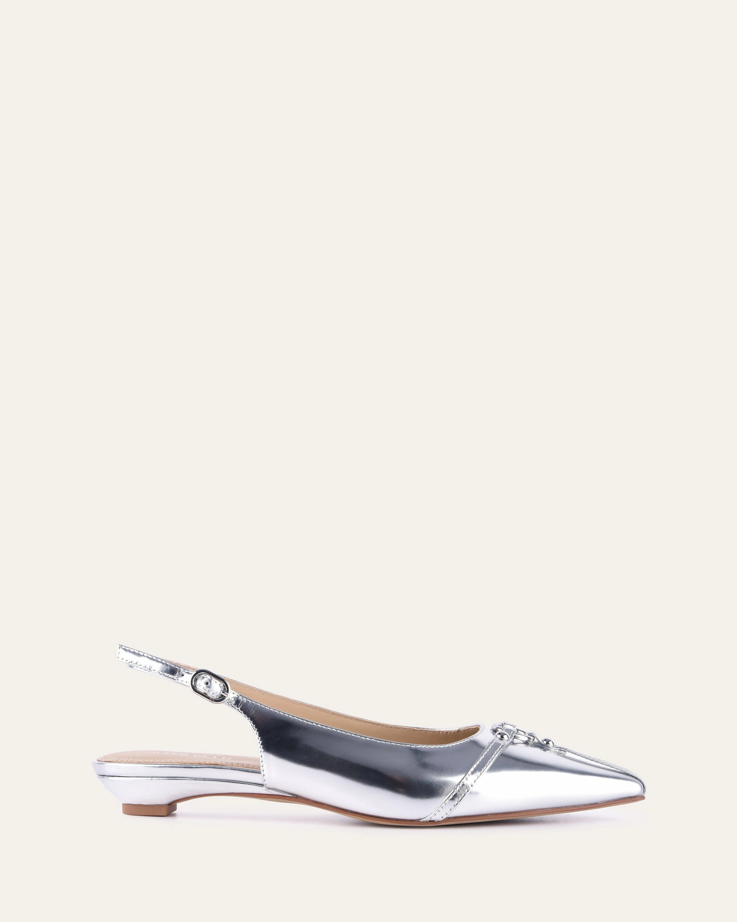 Victoria Dress Flats Silver Patent Active Corewear