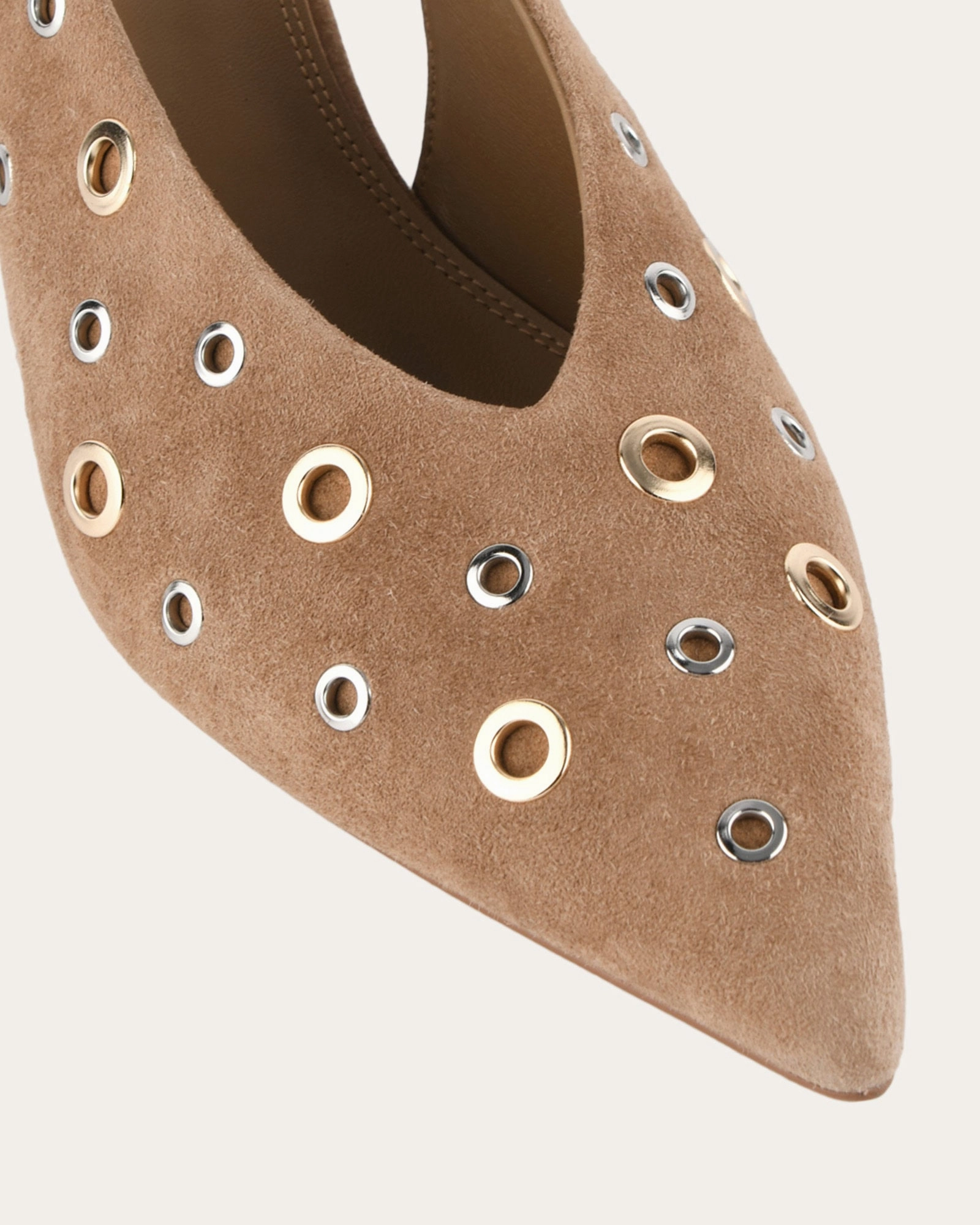 Rhi Low Heels Latte Suede Crafted To Move Clean Aesthetic