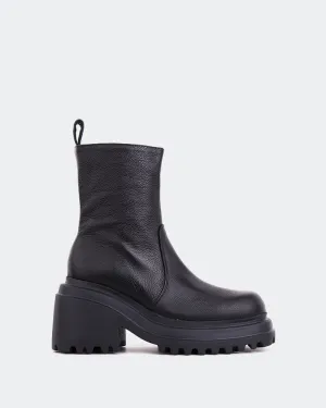 Ike Black Leather Easy Motion