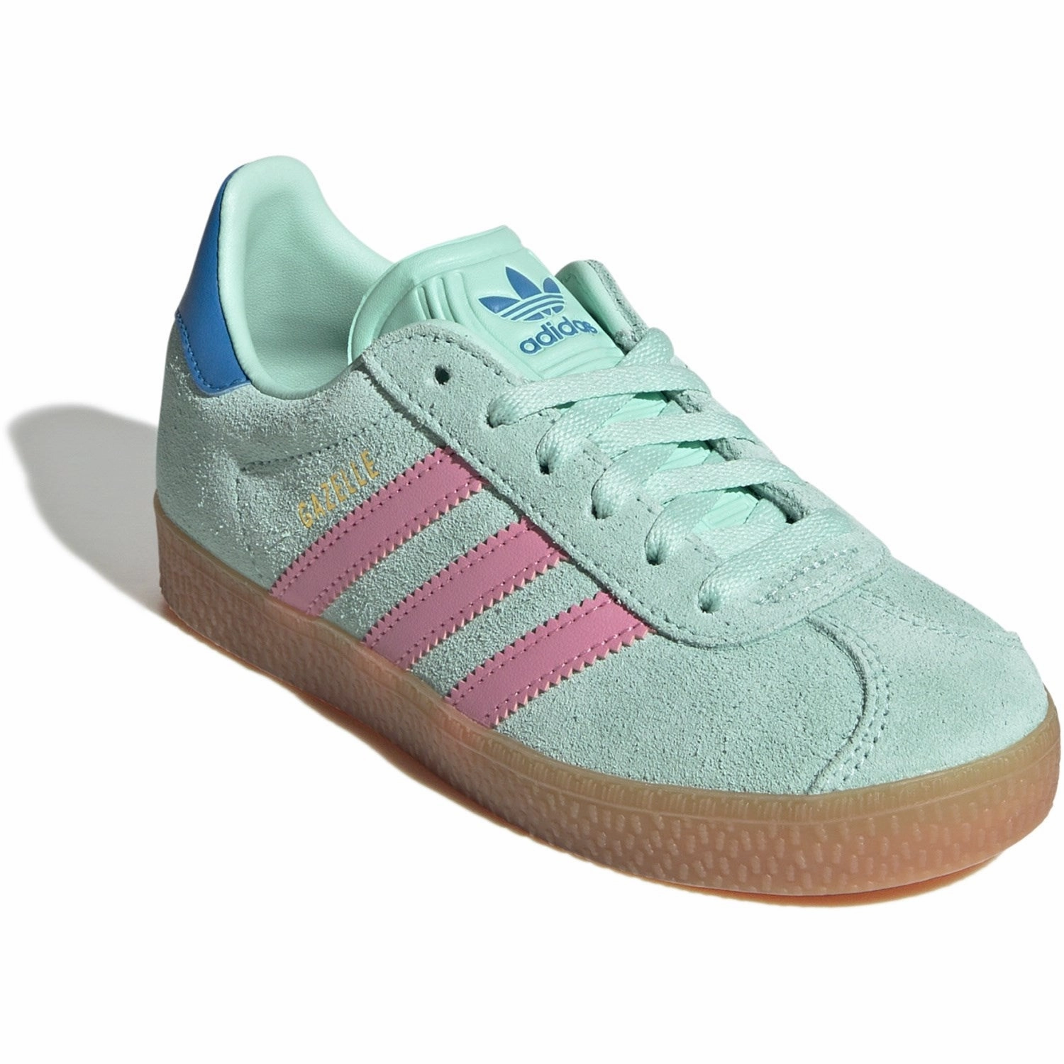 Adidas Originals Clear Mint/Bliss Pink/Bright Blue Gazelle C Sneakers Form And Function