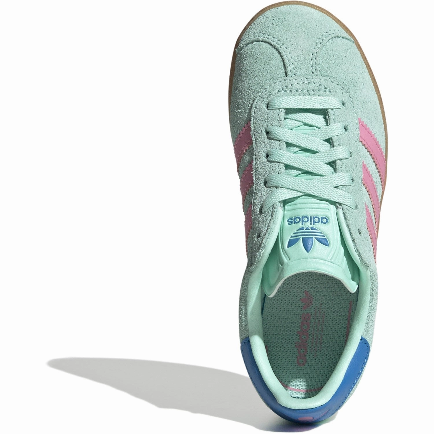 Precision Style Adidas Originals Clear Mint/Bliss Pink/Bright Blue Gazelle C Sneakers
