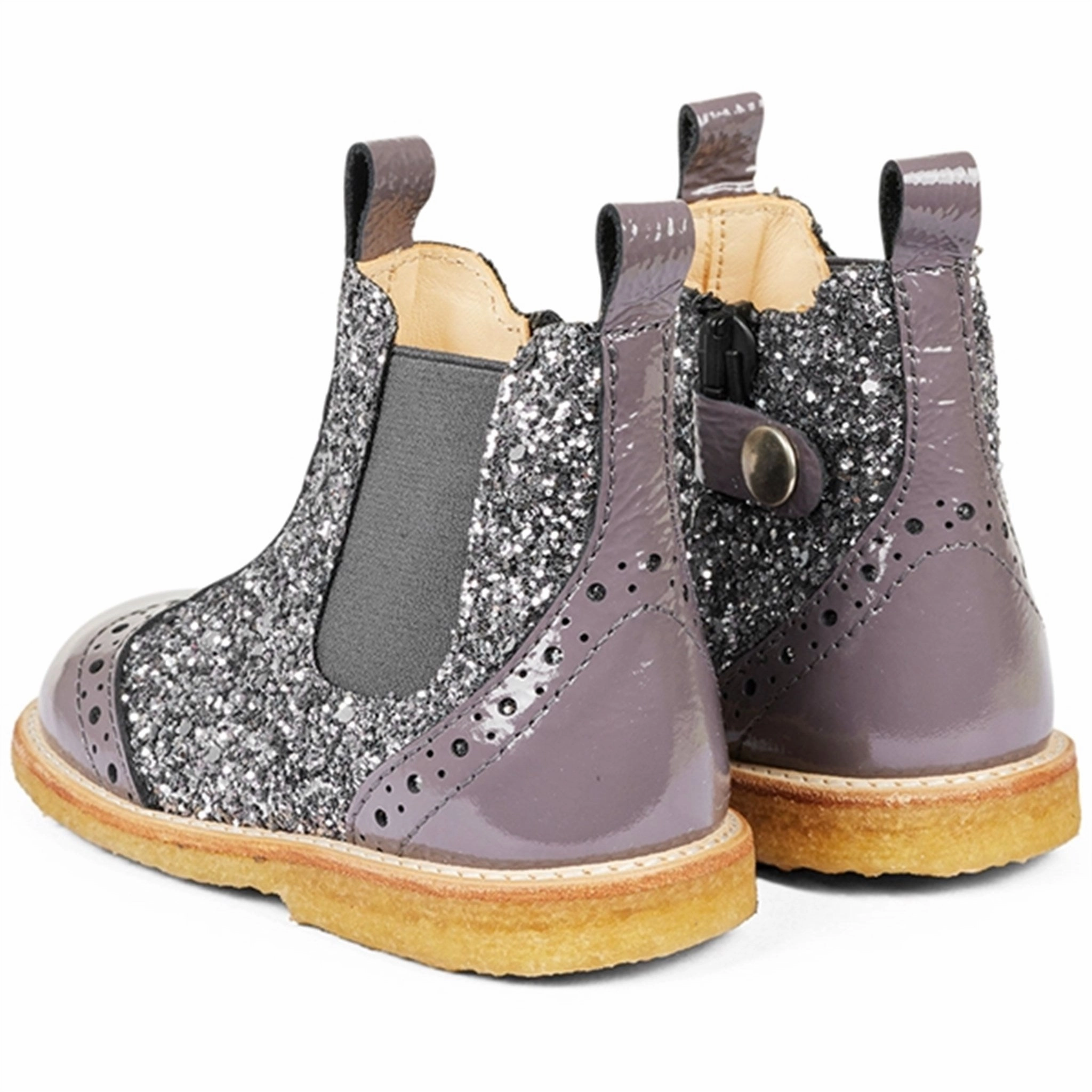Adaptable Pieces Movement Uniform Angulus Starter Chelsea Boots With Zipper Lavender/Dusty Lavender/Elastic