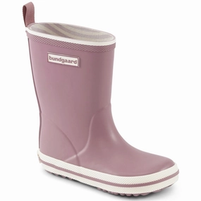 Bundgaard Charly High Rubber Boot Dark Rose Streamlined Look