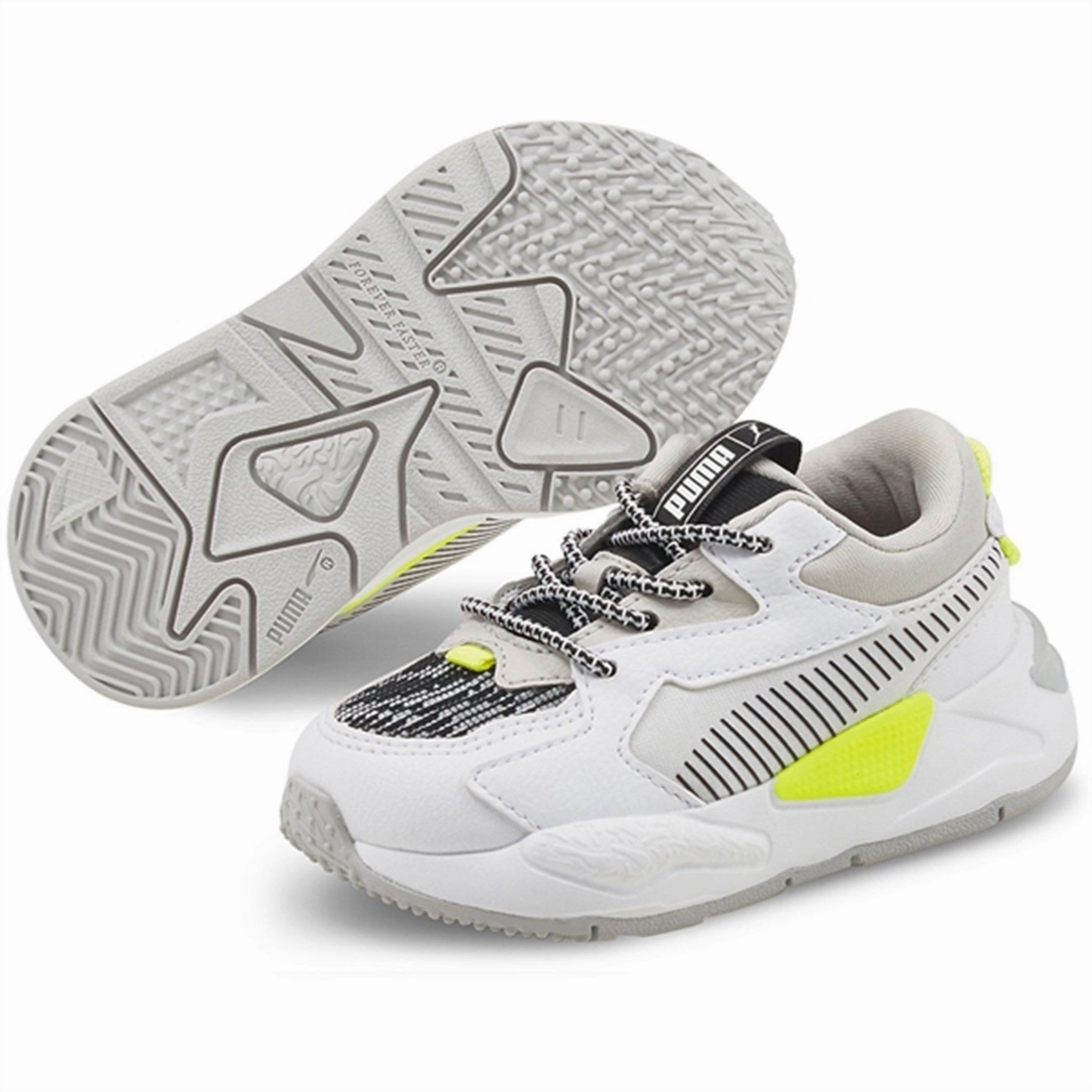 Puma Rs-Z Visual Effects White Black Yellow Alert Crafted In Flow Subtle Performance