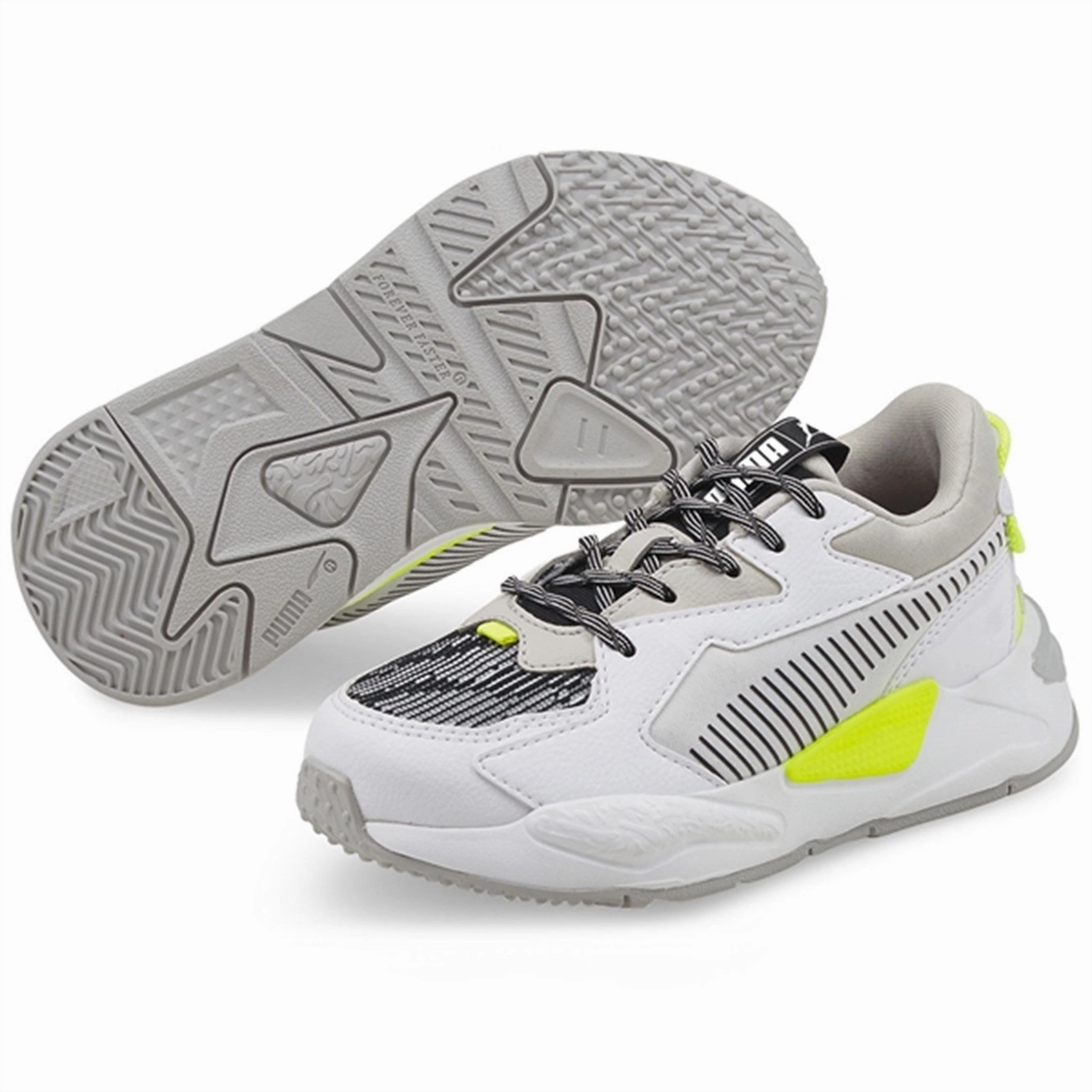 Next-Level Casual City Ready Puma Rs-Z Visual Effects White Black Yellow Alert