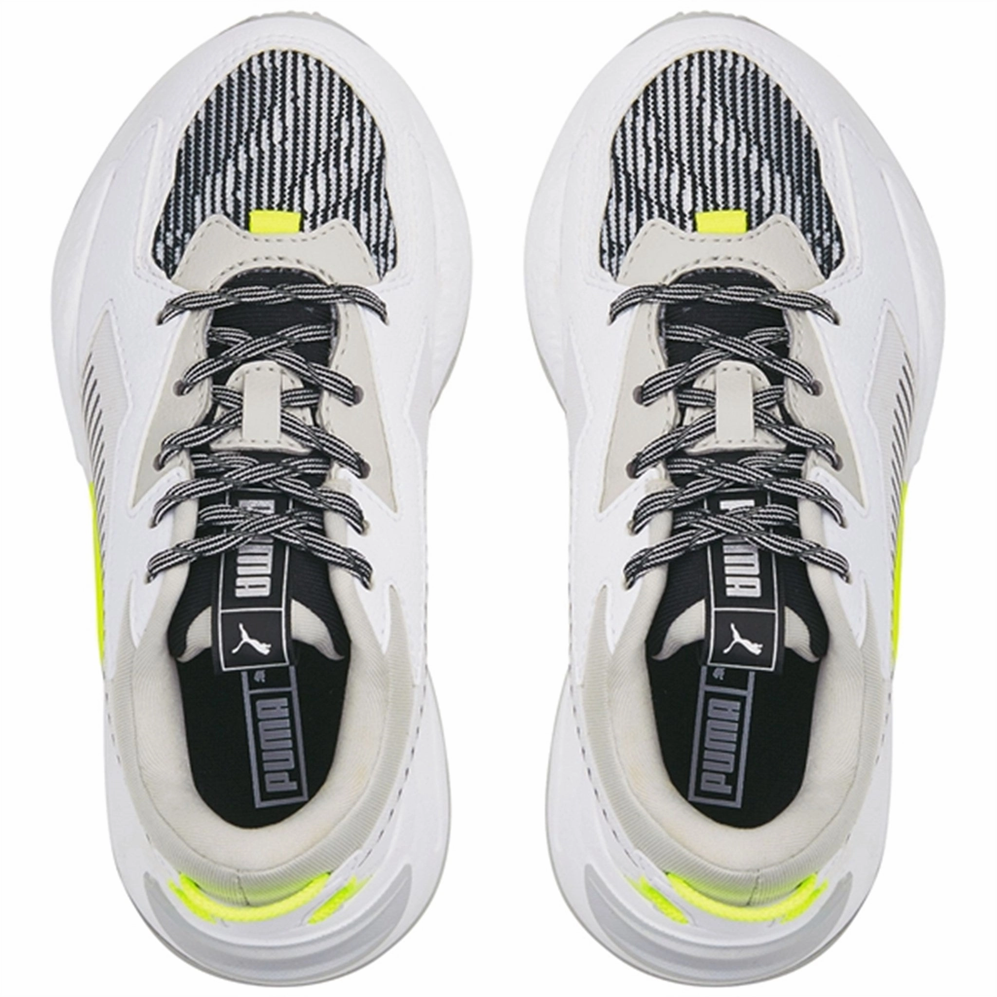 Puma Rs-Z Visual Effects White Black Yellow Alert Adapt Your Pace Clean Dailywear
