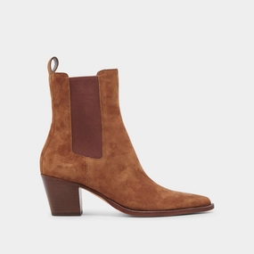 Living In Style Comfort Zone Shadie H2O Wide Booties Brown Suede