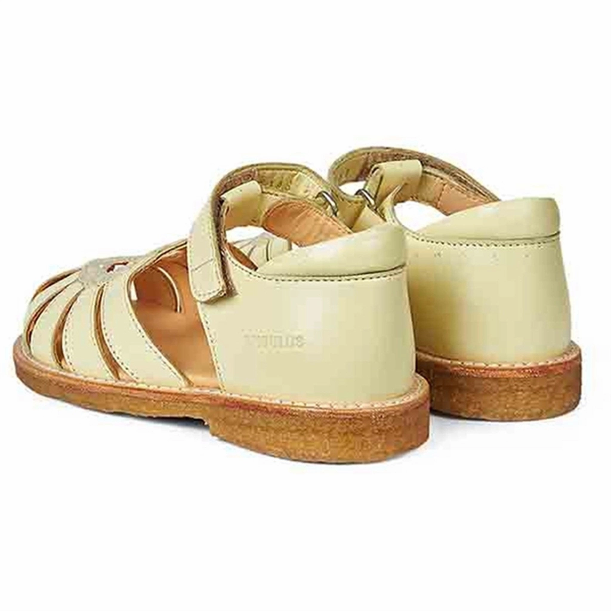 Angulus Hjerte Sandal W. Velcro Light Yellow/Light Yellow Glitter Flow-Forward Gear Adapt-Fit Gear