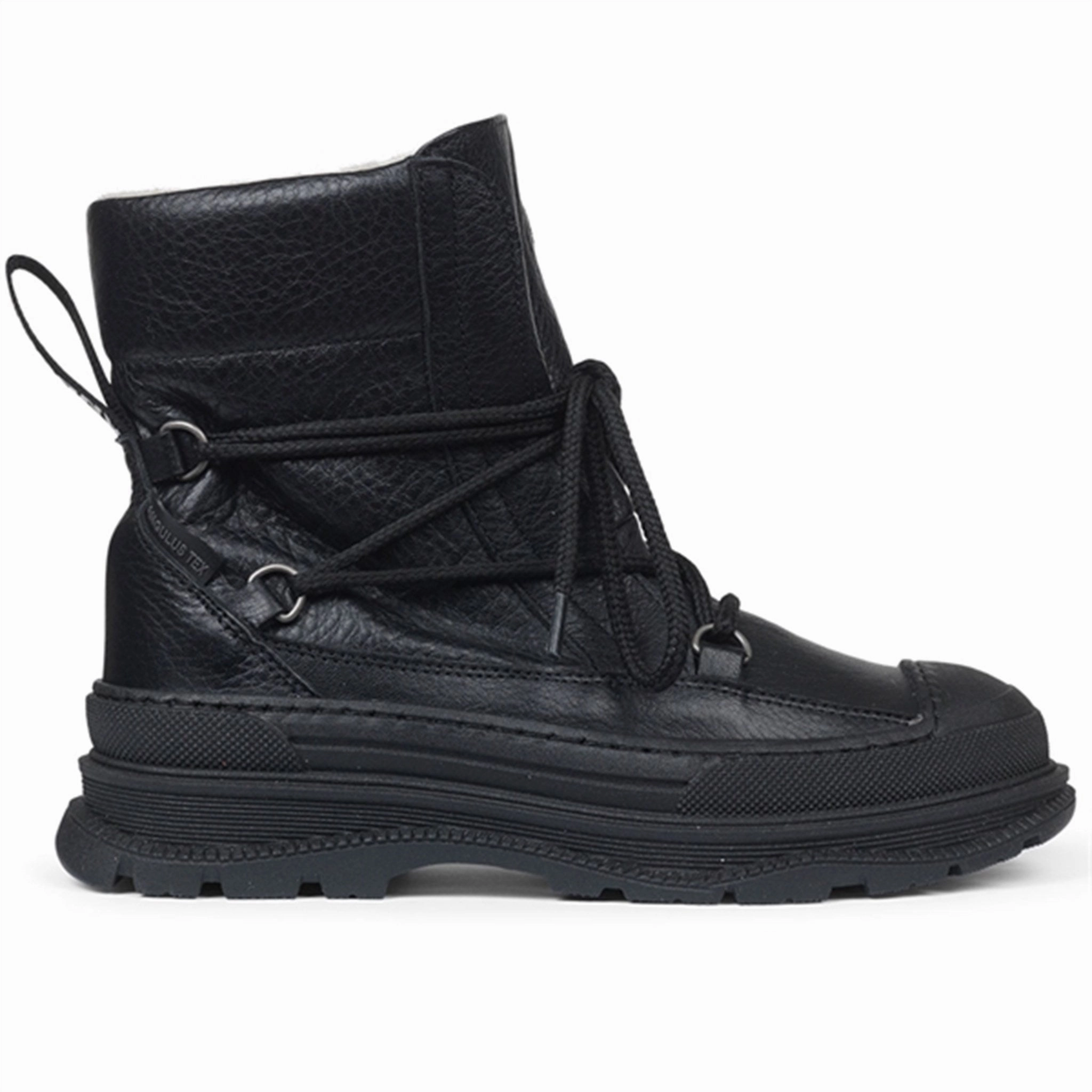 Refined And Raw Angulus Tex Boots W Tie And Zipper Black