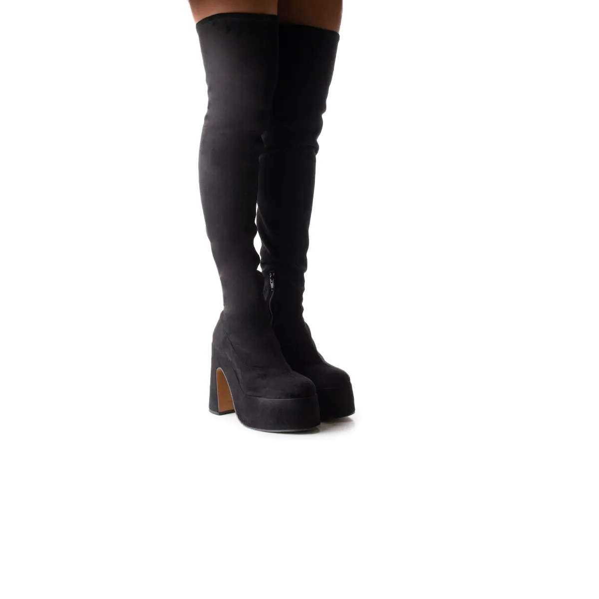 Everyday Motionwear Finesse Black Suede Stretch