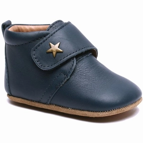 Bisgaard Indoor Shoes Velcro Star 12301 (Navy) Authentic Motion
