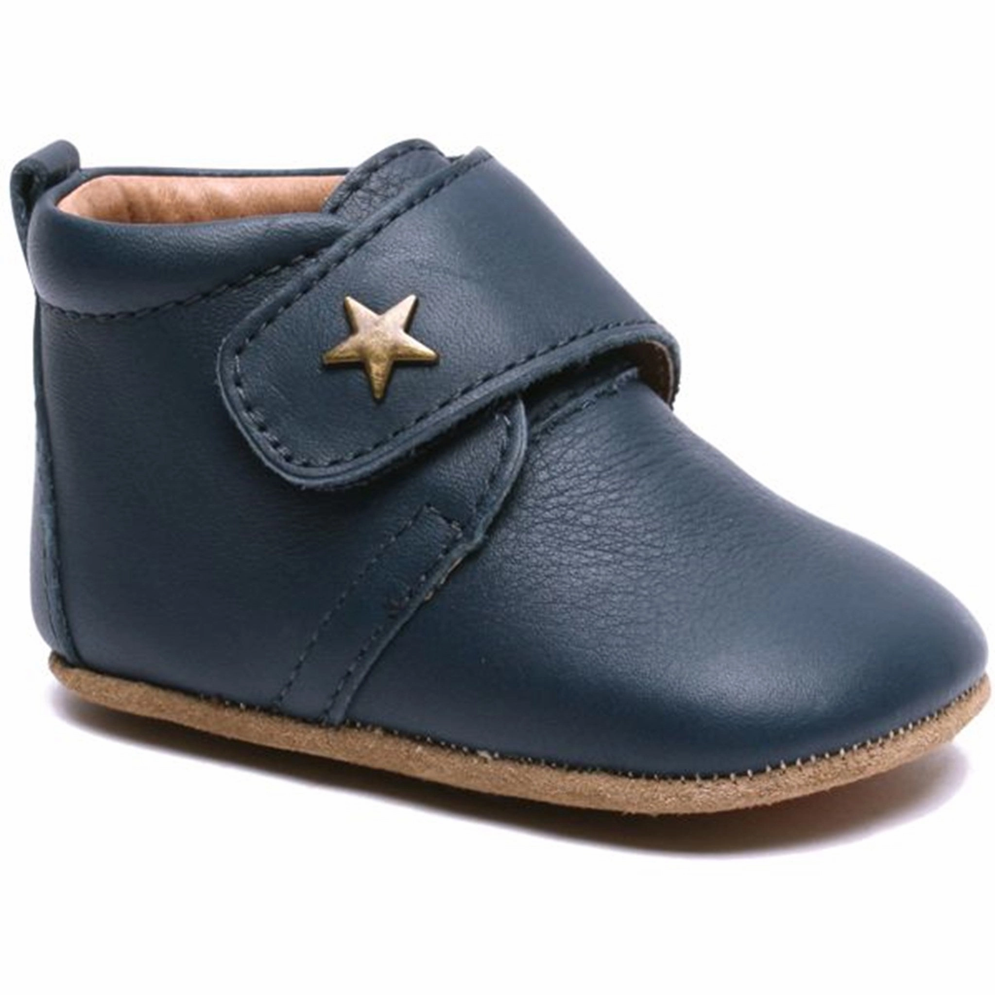 Bisgaard Indoor Shoes Velcro Star 12301 (Navy) Authentic Motion