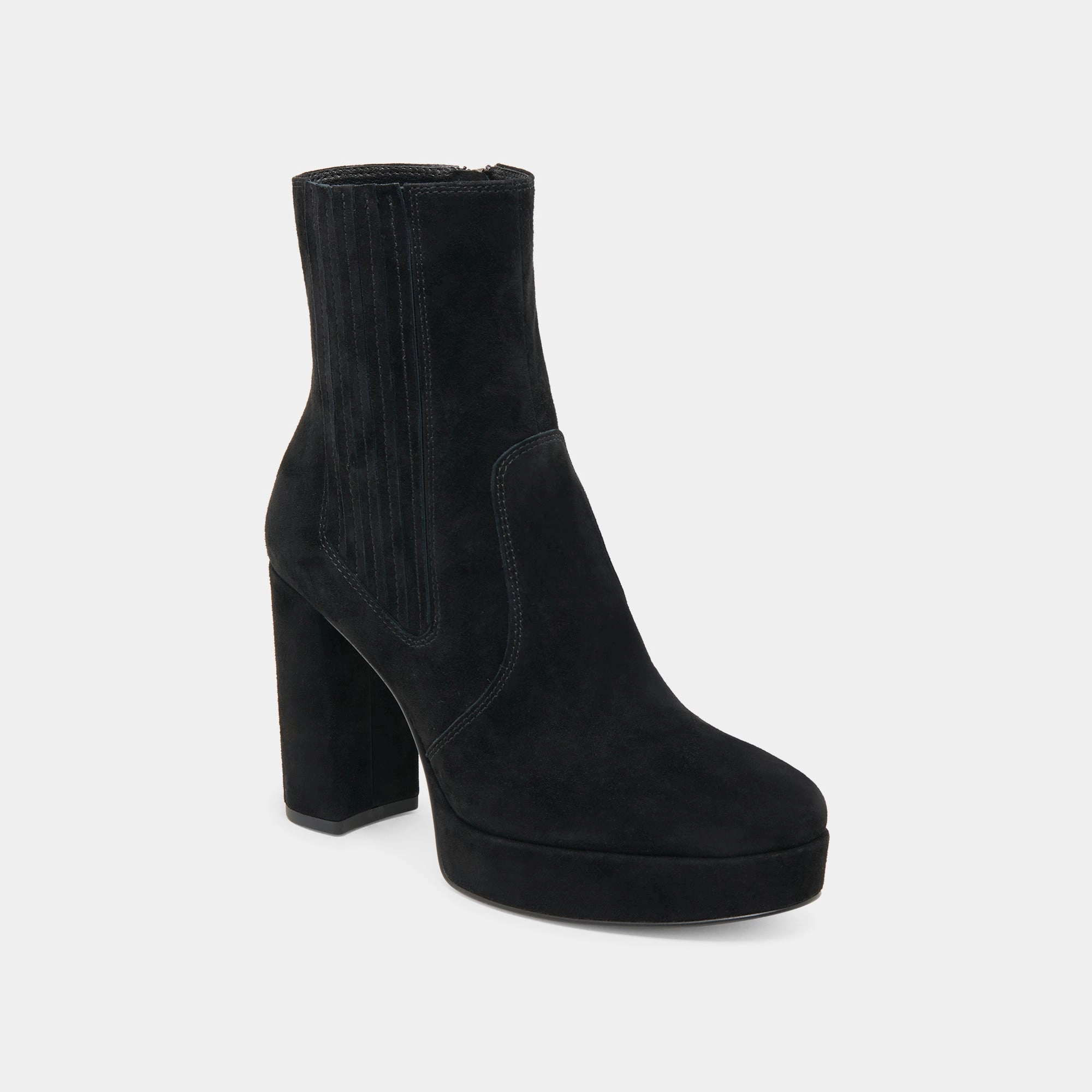 Cinny Boots Onyx Suede Streamlined Mobility