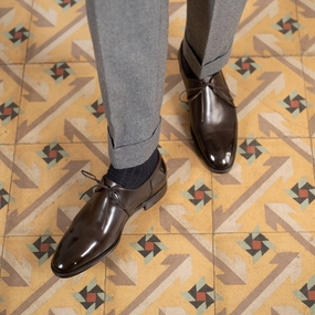 Eduardo Derby - Coffee Brown Calm-Driven Fit Go-Anywhere Style