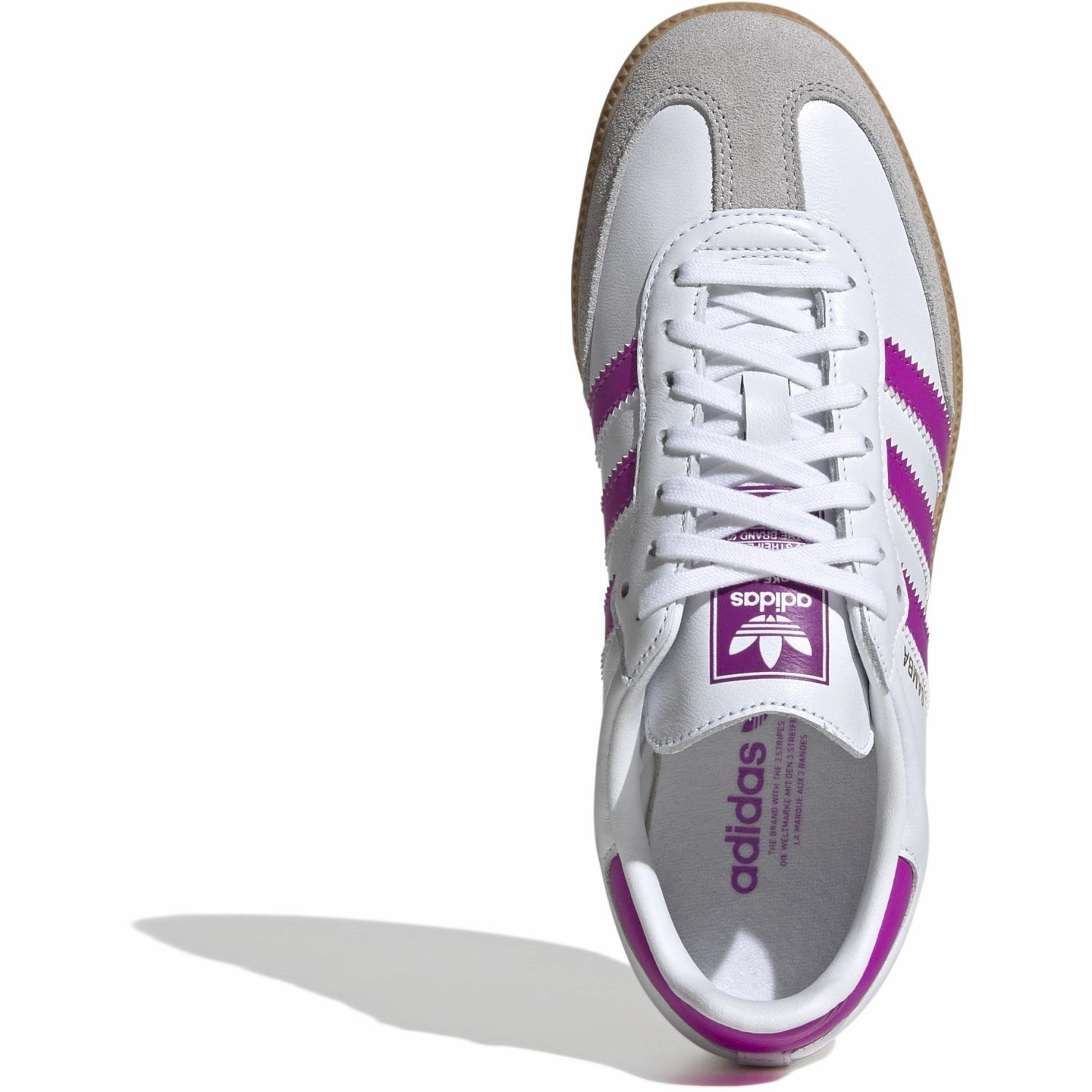 All-Day Movement Adidas Originals Ftwwht/Purbur/Gum3 Samba Og J Sneakers