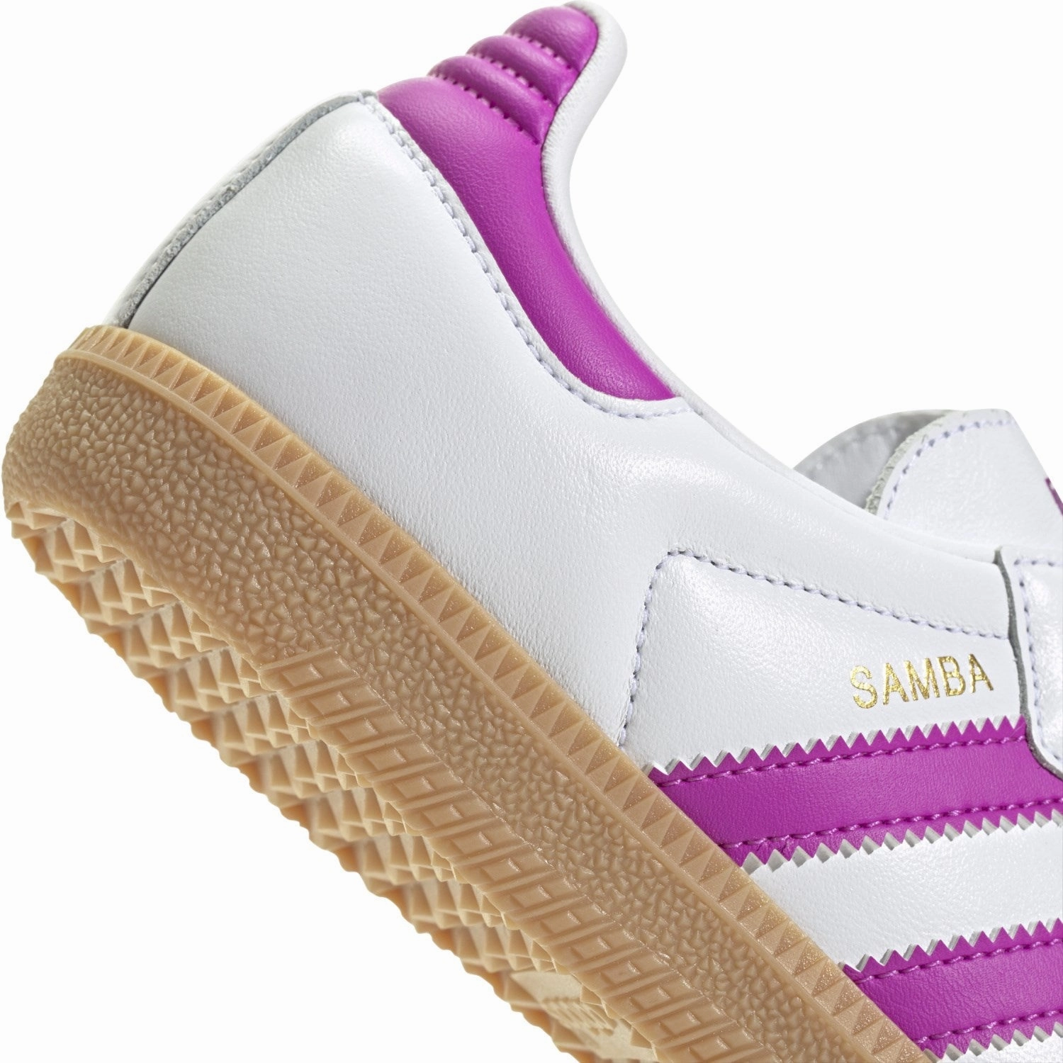 Adidas Originals Ftwwht/Purbur/Gum3 Samba Og J Sneakers Designed For Fluidity Lifestyle Rhythm