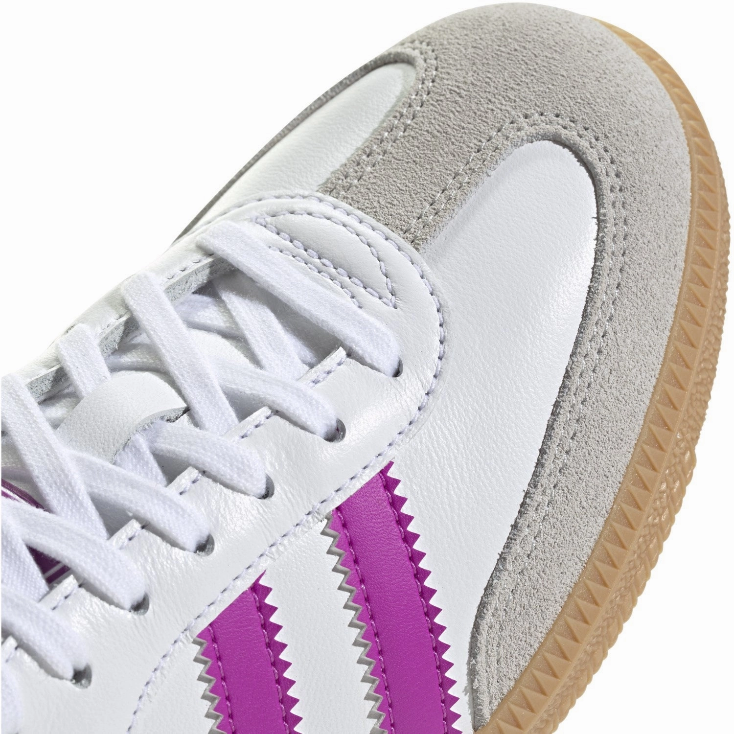 Adidas Originals Ftwwht/Purbur/Gum3 Samba Og J Sneakers Lifestyle Modular Redefining Casual