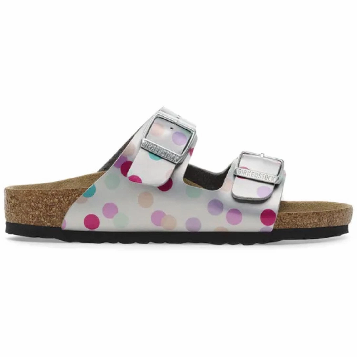 Future Fit Birkenstock Arizona Kids Bf Elec. Metal. Silver Dots