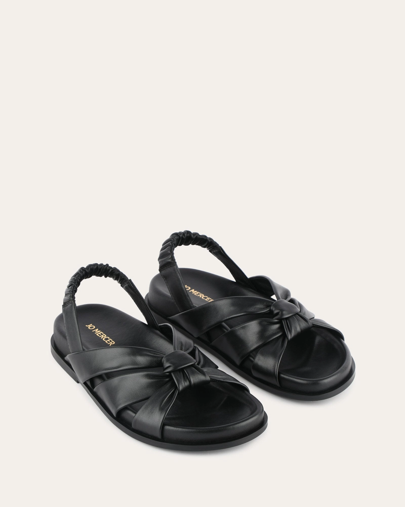 Vincent Flat Sandals Black Leather Elevated Gear Functional Aesthetic
