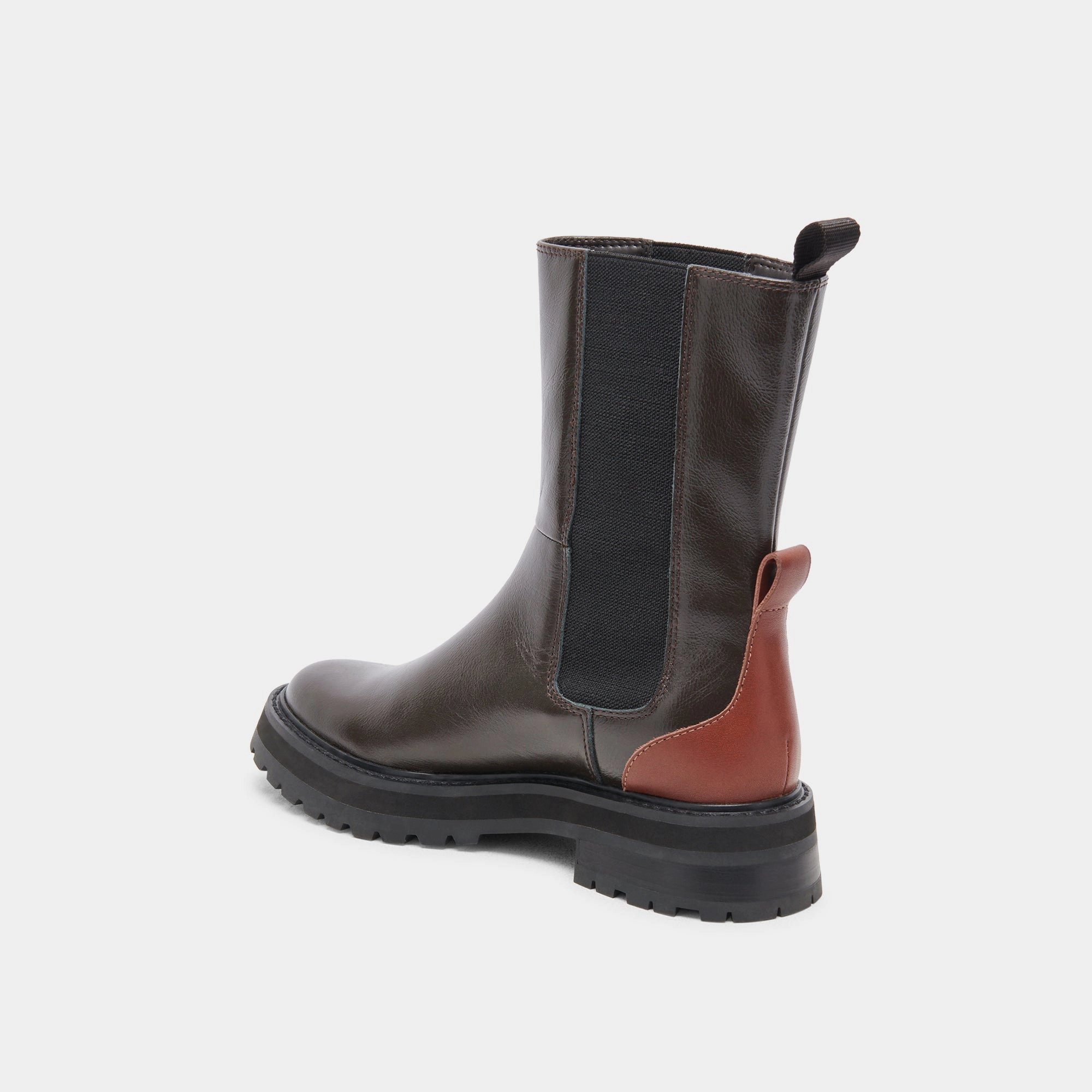 Move And Live Motion-Minded Rich H2O Boots Brown Multi Crinkle Patent