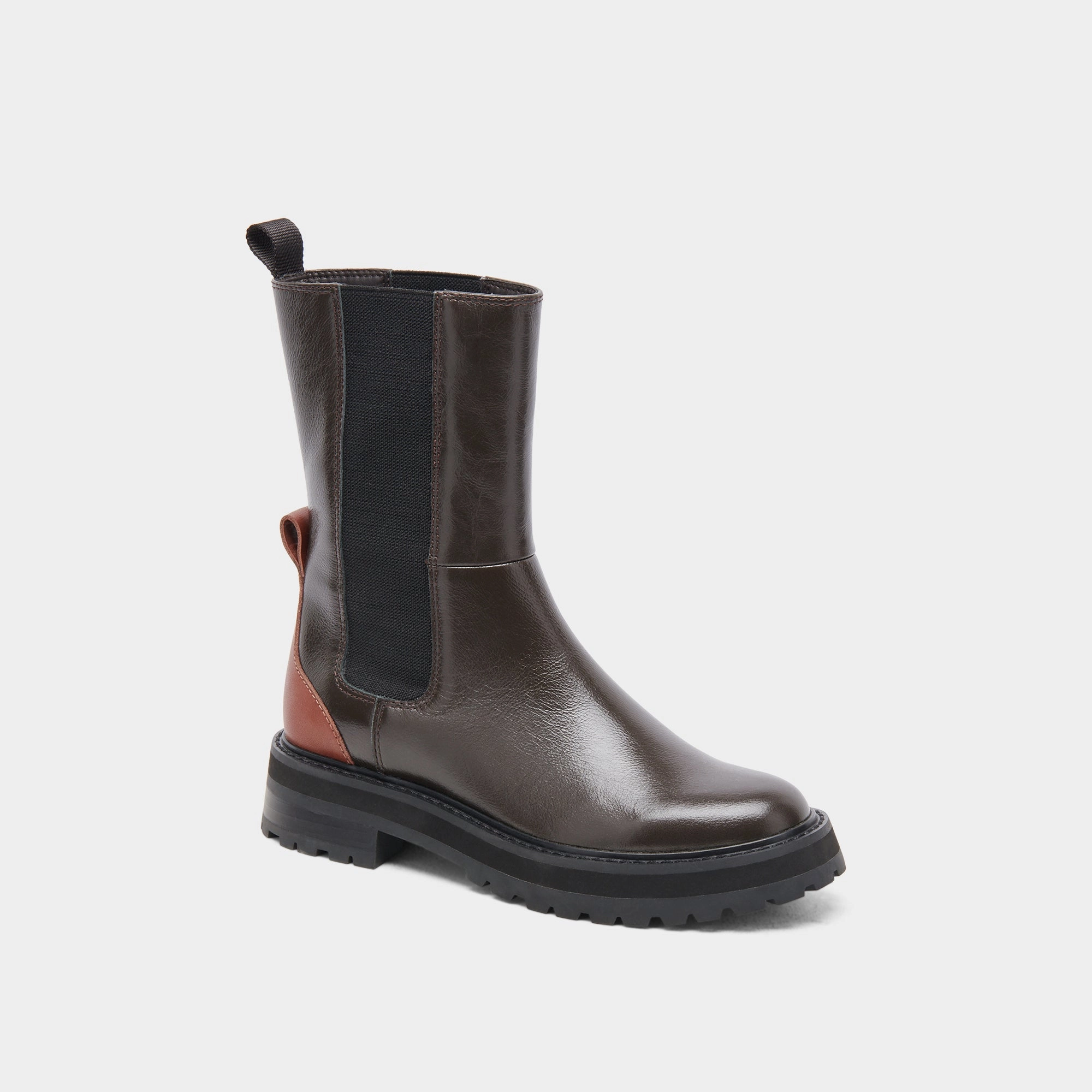 Lifestyle Built Progressive Edge Rich H2O Boots Brown Multi Crinkle Patent