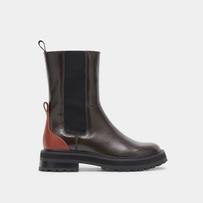 Crafted Balance Rich H2O Boots Brown Multi Crinkle Patent
