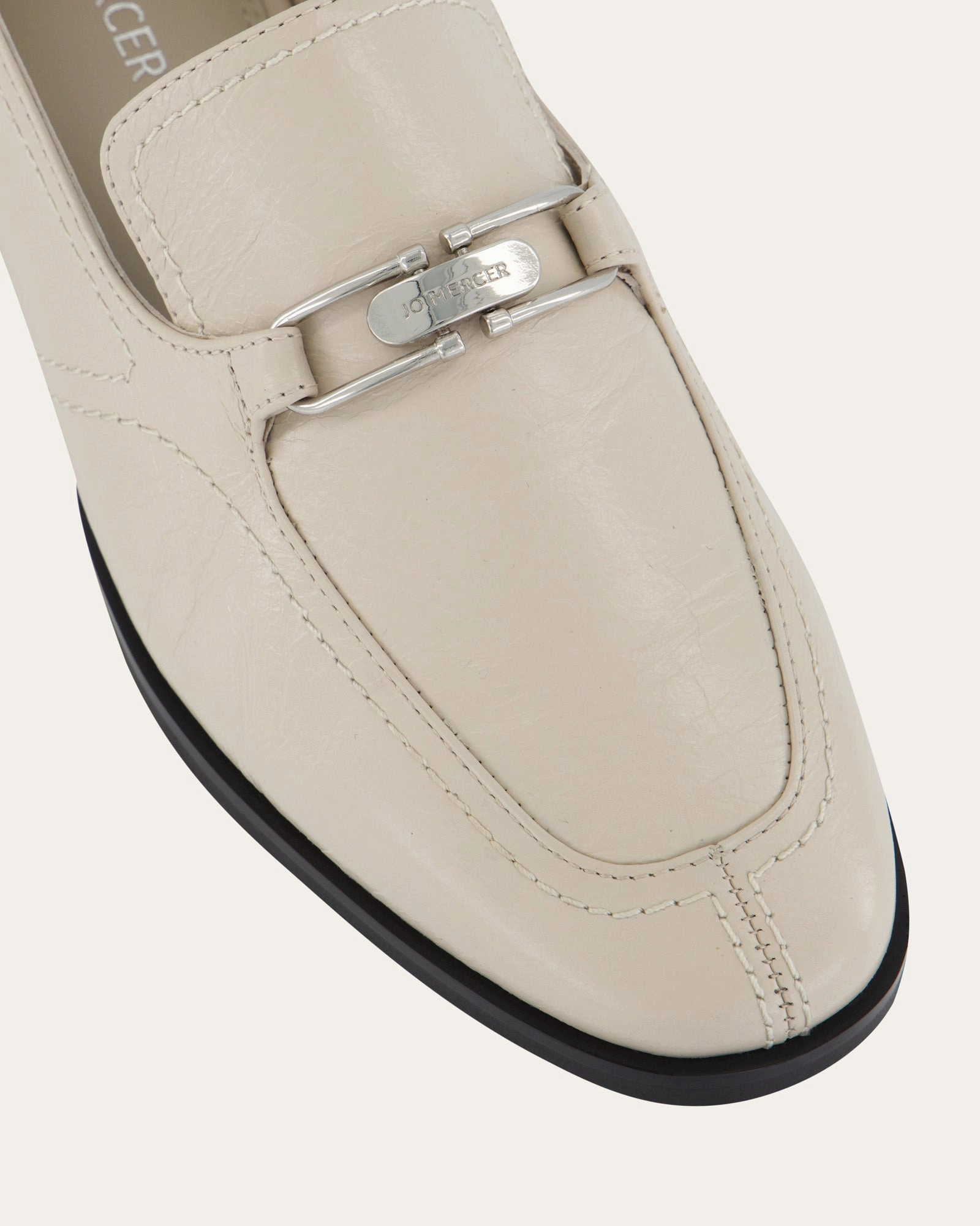 Riley Loafers Bone Crinkle Leather City-Fit Fresh Expression