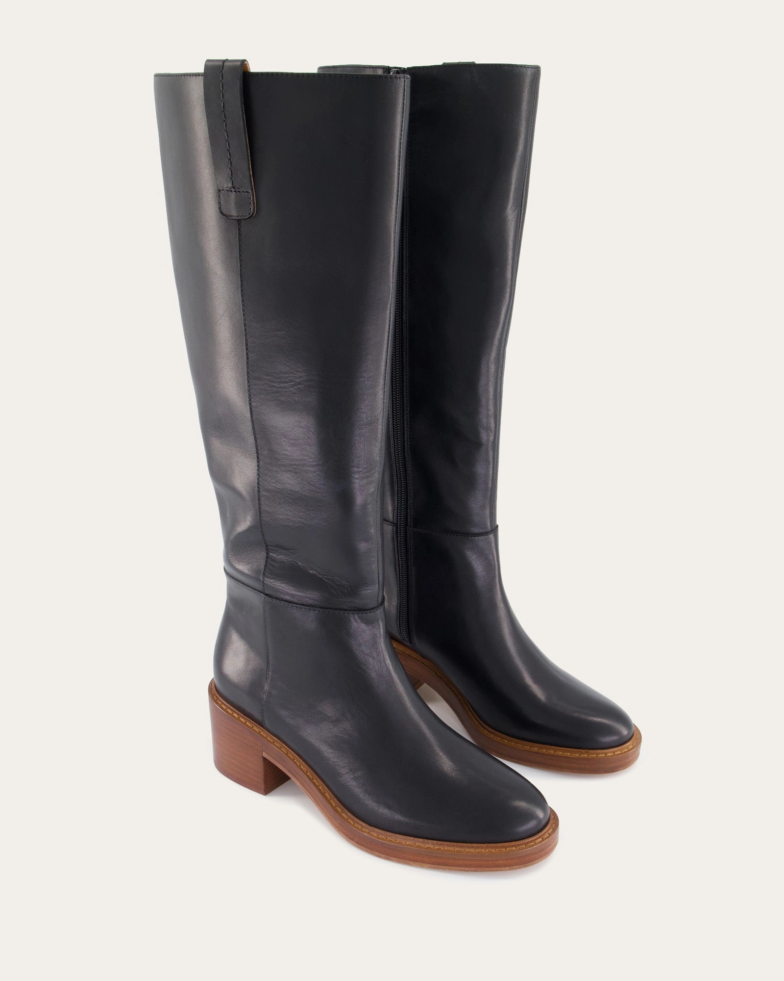 Mindful Motion Feel The Flow Rio Knee Boots Black Leather