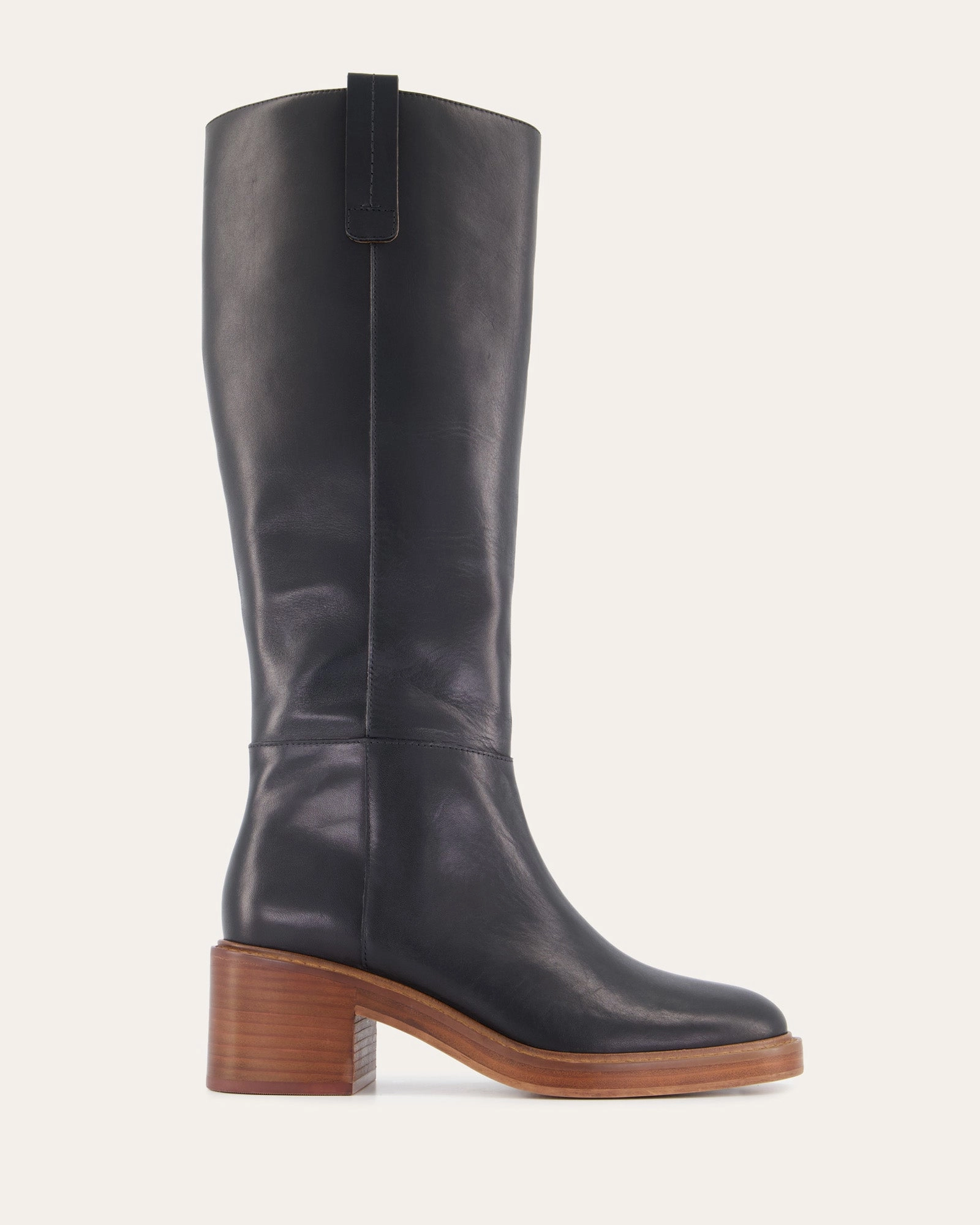 Crafted Evolution Rio Knee Boots Black Leather