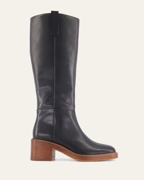 Crafted Evolution Rio Knee Boots Black Leather