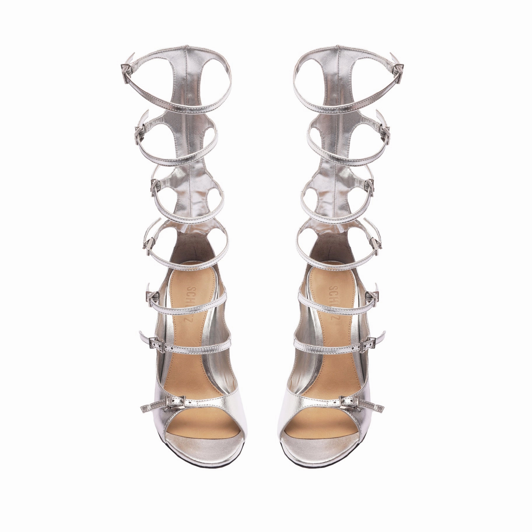 Mindful Wear Roman Up Metallic Leather Sandal