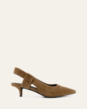 Rosa Low Heels Biscuit Suede Seamless Lifestyle
