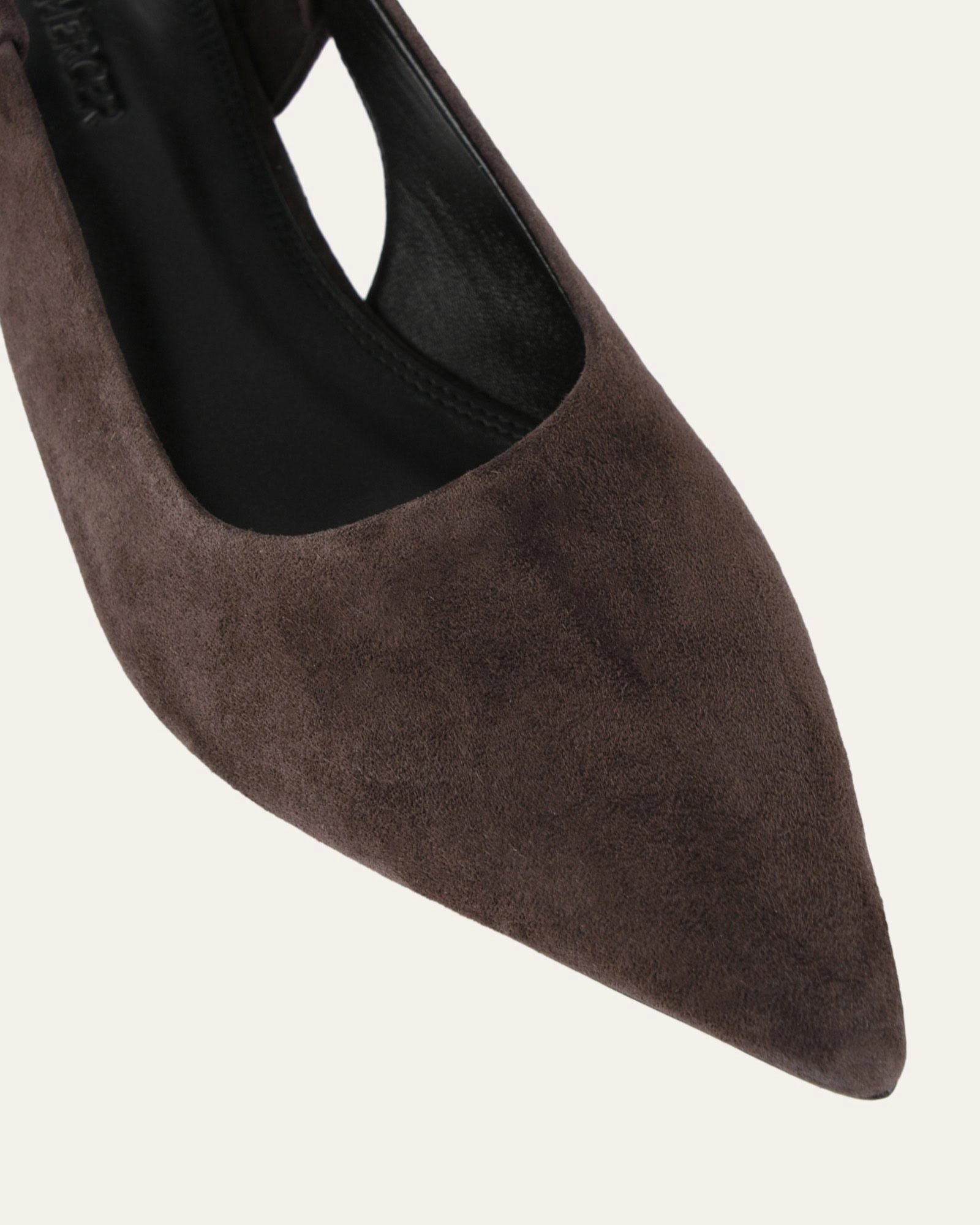Structured Freedom Rosa Low Heels Bitter Choc Suede