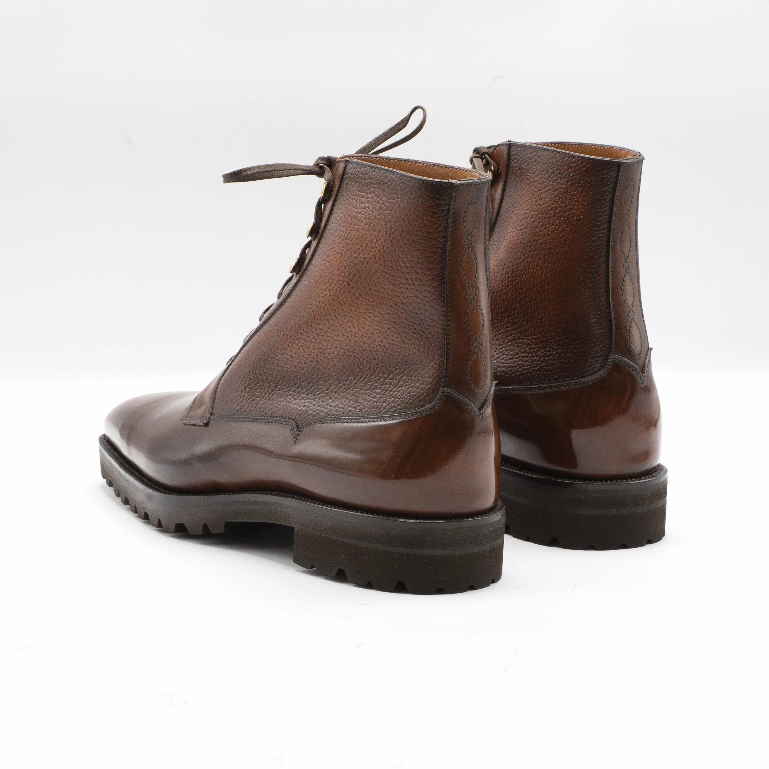 Street-Ready Roy Balmoral Derby Boot - Dark Oak Mto