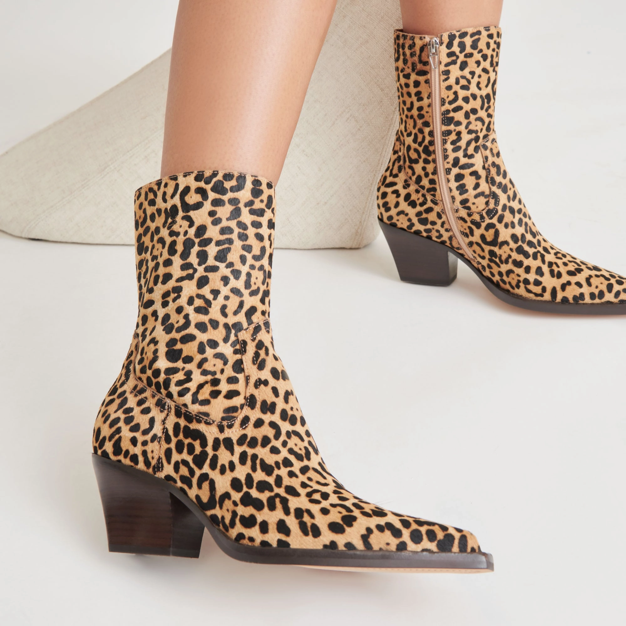 New Wave Fit Rutger Boots Leopard Calf Hair