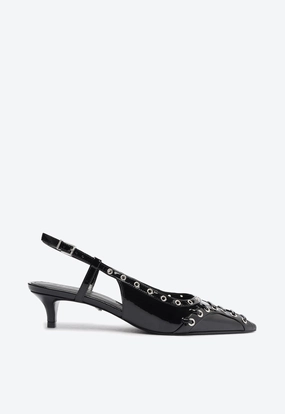 Ruth Mid Patent Leather Pump Unisex Rhythm Core Rhythm