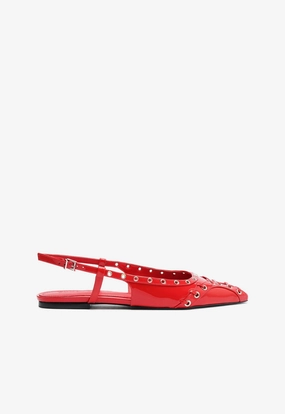 Future In Motion Forward Function Ruth Patent Leather Flat