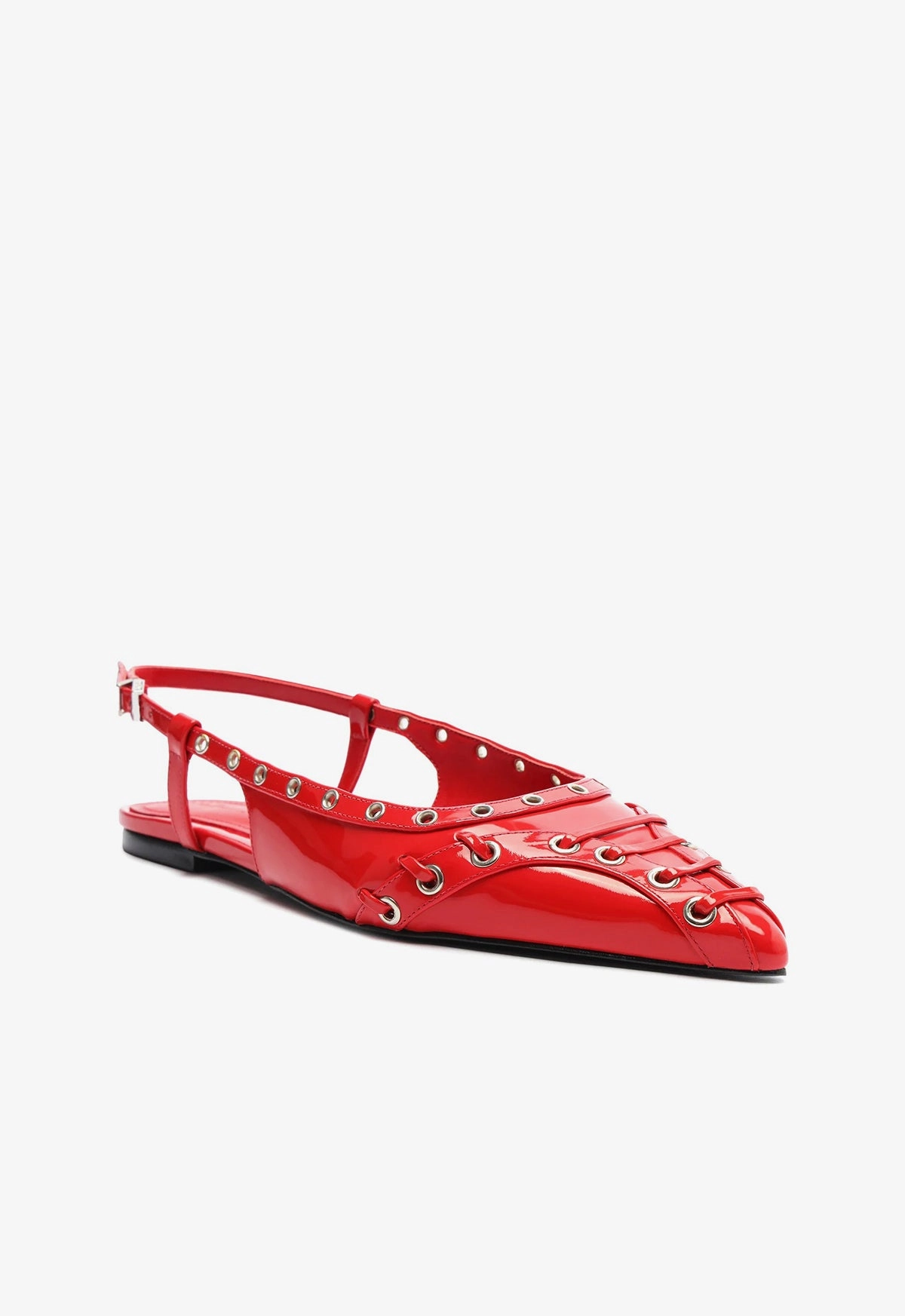 Ruth Patent Leather Flat Crafted Balance Your Flow Wear