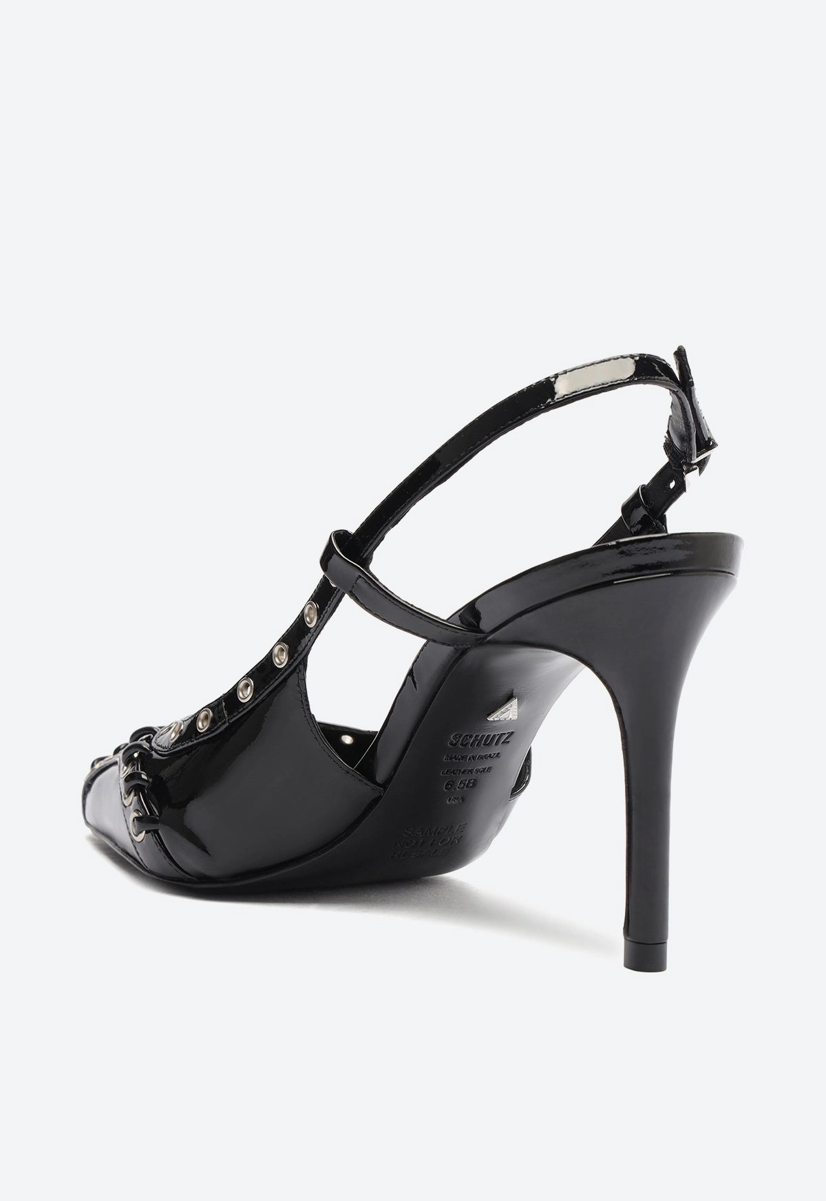 Bold Details Ruth Patent Leather Pump