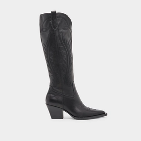Ryatt Extra Wide Calf Boots Black Leather Performance Living Reimagined Comfort