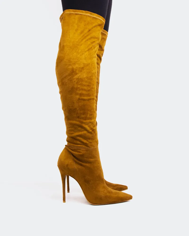 Crafted Now Style Meets Tech Sahar Camel Suede