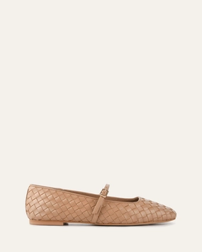 Sailor Ballet Flats Tan Leather Versatility Reimagined